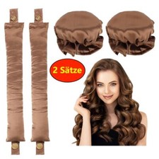 2x Locken Ohne Hitze Heatless Curls Band Lockenwickler über Nacht DIY Styling