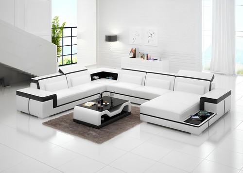 Sofa form ledersofa couch - sofa, u-form