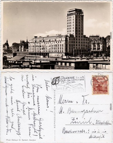 Foto ansichtskarte lausanne - foto,