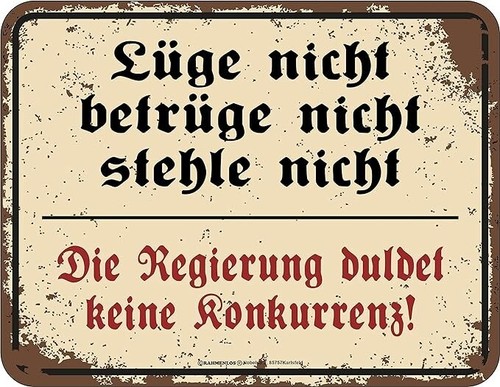 Witziges regierung schild - witziges,