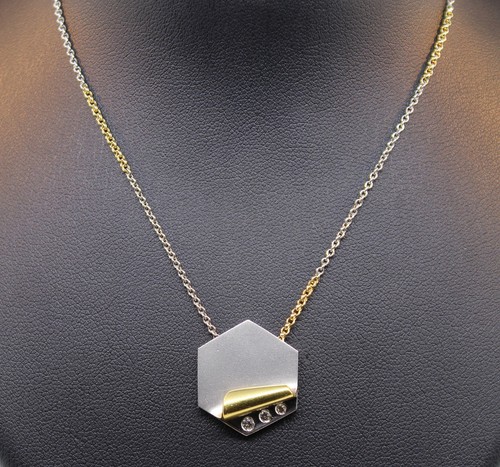 Collier aus 950 platin mit - collier,