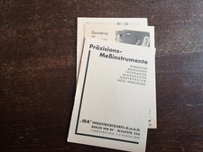 RK/...Reklame 1936 Messinstrumente IBA Berlin Moabit Waldstr.