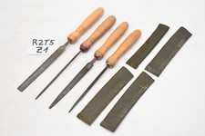 4x Feile Feilensatz Flachfeile Rundfeile Halbrundfeile Dreikantfeile Bundeswehr