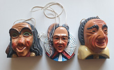 3 Fasching/ Fasnet / Abzeichen / Orden / Früchtle, Garbenstrickle,Hansele, Umhän