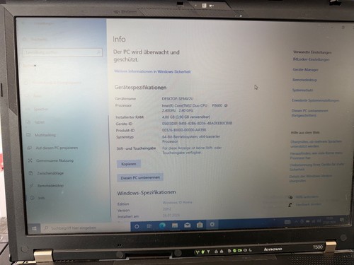 Ibm lenovo thinkpad t500 - ibm,