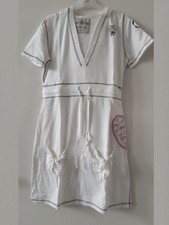 CHILLNORWAY (Skandinavien) Jersey-Tunika / Kleid Minikleid Weiß Gr. M     /G217