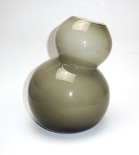 Rosenthal Glasvase grau Glas