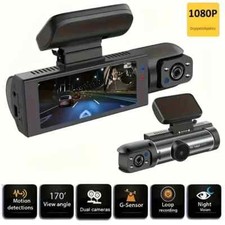 ZKCAMSPY Dual Dash Cam 1080P Front & 720P Innen, 3,16" HD Loop-Aufnahme,G-Sensor