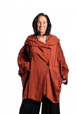 Champagne Horatio Jacke mit Kapuze lang Abnäher rost Gr. onesize