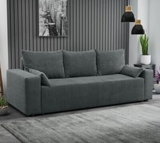 Sofa Leronia Cord mit Bettkasten und Schlaffunktion Elegante Couch Wohnzimmer