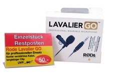 RØDE LAVALIER GO Profi-Mikro RESTPOSTEN neuwertig ! #027