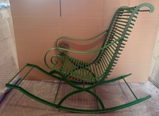 Casa Padrino Jugendstil Garten Schaukelstuhl Grün Barock Jugendstil Garten Möbel