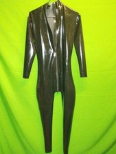 Latex Catsuit Bodysuit Schwarz