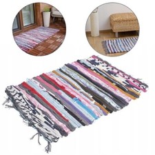 Flickenteppich Baumwollteppich Webteppich Teppich Handwebteppich Flicken Läufer