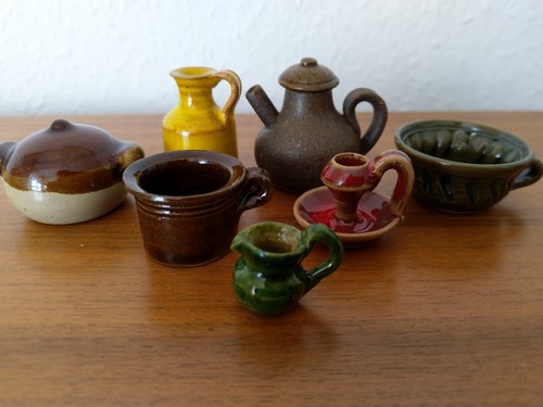 Miniatur keramik gefäße set - miniatur, keramik-gefäße-set