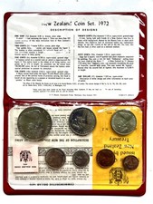 Neuseeland KMS Kursmünzensatz 1972 unzirkuliert