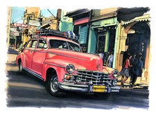 Leinwand Kunstdruck, Kuba