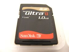 . . 1GB Secure Digital Card Ultra II ( 1 GB SD Karte ) SanDisk gebraucht . .
