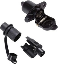 Steckdose mit Stecker 3 polig