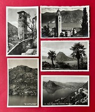 5 x Foto AK LUGANO Schweiz