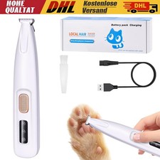 Profi Hundeschermaschine Hundetrimmer Pfotentrimmer für Haustiere mit LED-Licht
