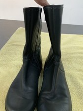 Camper Black Leather Mid-Calf