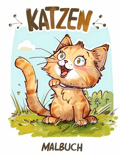 Katzen malbuch über 50 - katzen,