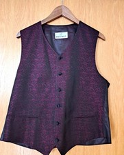 WILVORST Weste Gr. 50 Herren Hochzeit Bräutigam Weinrot Bordeaux NP 99,- €