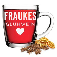 Glühweinbecher aus Glas mit