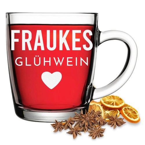 Glühweinbecher aus glas - aus,