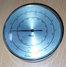 Barometer, atmosphär. Luftdruckmesser  mm Hg & mbar Vintage