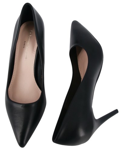 Schwarze stiletto pumps mit - stiletto-pumps,