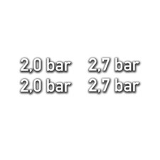 2,0 + 2,7bar Reifendruck