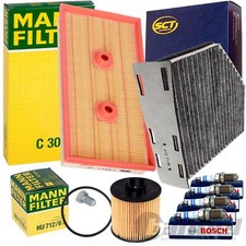 FILTER INSPEKTIONS PAKET+ZÜNDKERZEN passend für 1.6 FSI VW TOURAN GOLF 5 AUDI A3