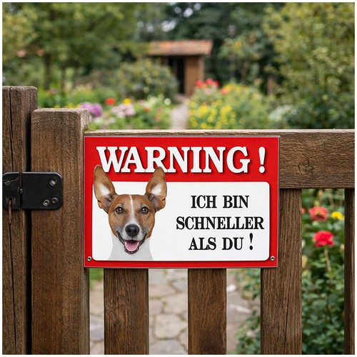 Blechschild wachhund jack - blechschild,
