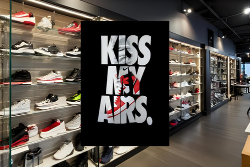 Nike kiss airs - nike, schwarz