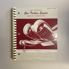 1952 Pratt und Whitney Gasturbine Strahltriebwerk Betriebsbuch - Sehr Gut - T17