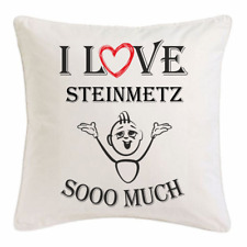 I Love Steinmetz KISSENBEZUG 40X40cm Ich Liebe Steinmetz Weiss 192577