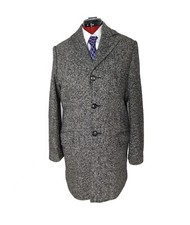 ESPRIT Mantel 46 Schurwolle Kurzmantel Short Coat Wool Premium Grau Melange wNEU