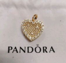 Original Pandora Anhänger Herz / Bee Kollektion 925er Silber Mit Zirkonia Besatz