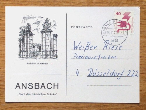 Alte postkarte mittelfranken - alte,