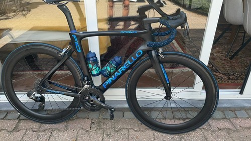 Rennrad pinarello schwarz - rennrad, pinarello,