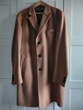 HUGO BOSS Herren Mantel beige Cashmere Wool 56