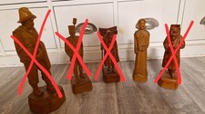 Handgeschnitzte holzfiguren - handgeschnitzte,