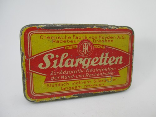 Alte reklame blechdose arzt - alte,