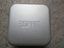 ESPRIT jewel Schmuckschatulle Silber Metall Schmuckdose ca. 6 x 6 x 2,7 cm