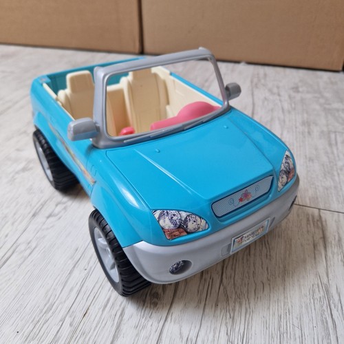 Barbie auto vintage hellblau - auto,