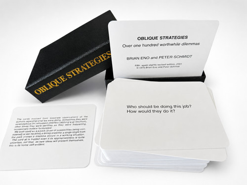 Oblique strategies brian eno - oblique,