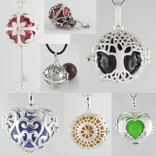 Auswahl Käfig für 20 mm Klangkugel Anhänger zum Öffnen Medaillon Amulett silber