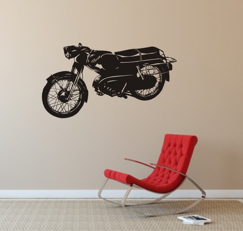 Kult motorrad wandtattoo - -,